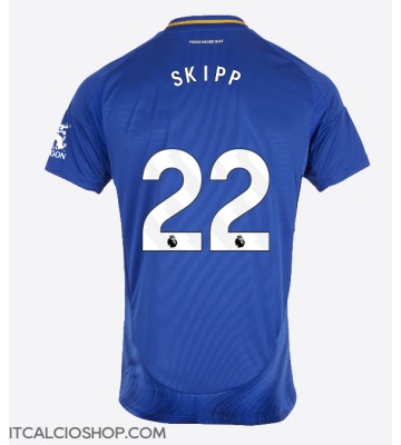 Leicester City Oliver Skipp #22 Prima Maglia 2024-25 Manica Corta